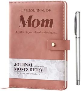 YDCUV Mom I Want to Know Your Life Story Leather Journal (Hardcover) - Birthday Gifts for Mom - Guided Legacy Journal to Share Her Love and Story - Ideal Gifts for Mothers Day from Daughter Son