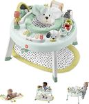 Fisher-Price Baby to Toddler Toy 3-in-1 SnugaPuppy Activity Center and Play Table with Lights Sounds and Developmental Activities, HLV78