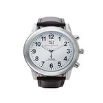 Tavistock and Jones T&J Mens Radio Controlled Atomic Talking Speaking Watch with Black Leather Strap