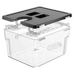 Sous Vide Container with Lid Sous Vide Containers with Rack Sous Vide Pot 11L Slow Cooker Container Double-door-opening Design Compatible with Most Sous Vide Cookers