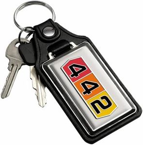 Brotherhood Car Key Chain for Cutlass - Classic Models Keychain for Men and Women Gift Key Ring - Provincial White - 64-72 442