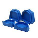 6PCS Dental Model Base Former Impression Trays Base Molds Set for Lab Plaster Model Cast Trimming