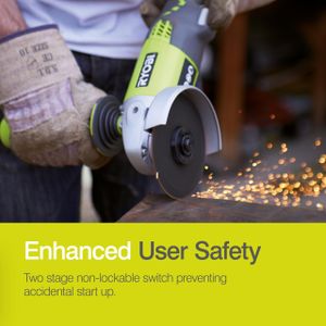 Ryobi 18V ONE+ Angle Grinder – Cordless Tool Only