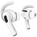 Keybudz EarBuddyz Silicone Earphones Attachments for Apple AirPods Pro, EarPods Headphones Earphone accessories, earhook earhook, non-slip, sport, white