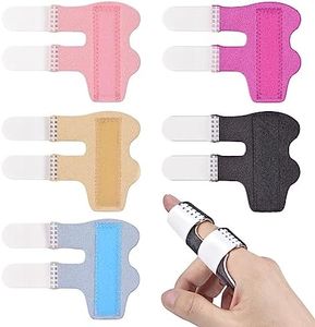 Sopito Finger Splint, 5pcs Color Finger Brace Support Stabilizer for Index, Middle, Ring Fingers Straightening Arthritis Knuckle Immobilization