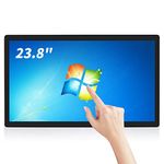 TouchWo 23.8 inch Touch Screen All-in-One Industrial PC, Intel i5, 4GB RAM, 128G SSD, 16:9 FHD 1080P, Windows 10, Smart Board for Classroom, Meeting & Game, USB, VGA & HD-MI Monitor