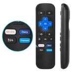 Replacement Remote Control Only Fit for Roku Box, Compatible with Roku 1/2/3/4 (HD,LT,XS,XD), for Roku Express, for Roku Premiere(NOT Fit for Roku Stick and Roku TV), with 4 Shortcut Buttons