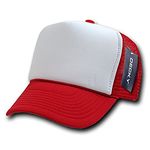 DECKY 2 Tone Trucker Cap, Red