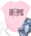 UNIQUEONE Breast Cancer Apparel Clothing Women Breast Cancer Awareness Tshirt Fall Pink Ribbon Survivor Outfits Shirts