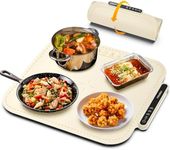 iTRUSOU Electric Warming Tray for Pizza, Dishes, and More - Adjustable Temperature, Foldable Warming Plate, Full Surface Heating for Buffets, Parties - Tabletop Food Warmer with Nano Silicone Material