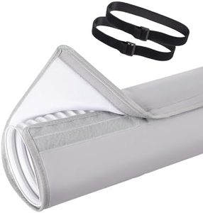 Little World Portable Air Conditioner Hose Wrap - AC Hose Duct Vent Cover Sleeve Insulated Cover, Universal Fit both 5 Inch and 5.9 Inch Diameter Exhaust Duct Vent Hoses Tube Grey