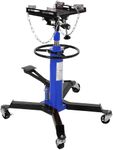 Transmission Jack.1322lbs& 2 Stage Adjustable Telescoping Hydraulic high Lift Jack, Floor Jack Stand with Foot Pedal and 360° Swivel Wheel, Garage/Workshop/Car Lift (Blue)