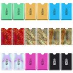 Molain Colorful RFID Card Holder, RFID Blocking Sleeves Credit Card Sleeves Set RFID Identity Card Protector for Women Men (18 Pcs)