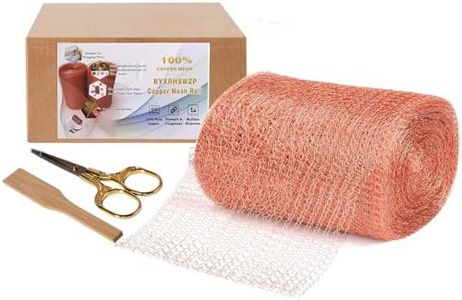 5" x 32 ft Copper Mesh Rodent Control Copper Wool for Slug Mice Snail Pest
