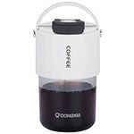 BELLE VOUS White Plastic Drinking Cup with Lid and Straw - 400ml/13.5oz Reusable BPA-Free Tumbler - Leakproof Thick Wall Mug for Iced Coffee, Tea, Juice, Water, Smoothies & Other Hot/Cold Drinks