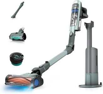 Shark Detect Speed Clean & Empty Pet Pro Akku-Staubsauger, Reverse Clean, bis zu 60 Minuten Laufzeit, inklusive selbstentleerender Ladestation und Tierhaaraufsatz, Salbeigrau IA3243EUT
