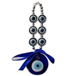 VIKACRAFT Evil Eye Hanging for Home Entrance, Car, Office Nazar Battu for Home Protection, Fengi Shui Evil Eye for Good Luck Charm and Prosperity at Office and Home Zodiac Success Health Wealth