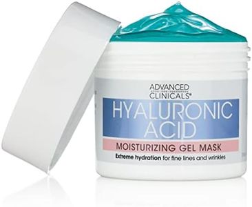 Advanced Clinicals Hyaluronic Acid Moisturizing Gel Mask With Soothing Chamomile. Extreme Hydration For Fine Lines And Wrinkles. Supersize 5 Oz