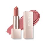 Beauty Searcher Metallic Shine Lipstick 3D Makeup for Woman Velvet Matte Lipsticks Moisturizing No-Stick Cup Lip Makeup, Long Lasting Waterproof Shine Lipstick(Honey Peach Coral)