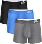 JustWears Everyday Mens Trunks, 3 Pack | Breathable Anti-Chafe Underwear with Moisture-Wicking MicroModal Air Cool Fabric | Ergonomic Support | Seamless Sustainable Boxers for Men | Pants Gift
