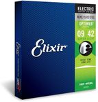 Elixir 19002® Strings Electric Guitar Strings with OPTIWEB® Coating, Super Light (.009-.042), Blue