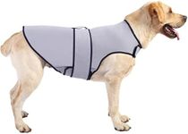 Sychien Dog Anxiety Dog Jacket,Dog Thunder Calming Shirt Wrap Vest for Large Dogs,Travel, Fireworks, Separation, Bluish Grey L