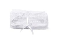 Picksparrow Pure Cotton Newborn Baby Blanket/Reversible Wrap/Double Layered Voile Flannel Receiving Blanket/Newborn Essentials (90 * 90cm, Solid White)