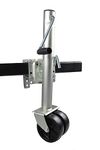 MAXXHAUL 70149 Trailer Jack with Dual Wheels - 26-1/2" to 38" Lift Swing Back - 1500 lbs. Capacity,Zinc, Grey