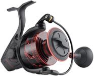 PENN Fishing Battle III Spinning Fishing Reel, Black red, 6000 (BTLIII6000HS)