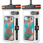 3D 7''Waterproof Phone Pouch, Cruise Essentials 2024 Ship Must Haves Phone Dry Bag for Vacation Beach Travel Kayak Accessories Waterproof Case for iPhone 15 14 13 12 11 Plus Pro Max Galaxy 2 Pack