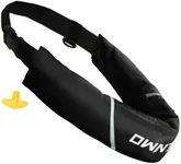 Owntop Inflatable Swim Jacket for Adults, Low Profile Manual Inflate Belt Pack, Buoyancy Aids Swim Vest Waist for Kayak, Fishing, Paddle Sports, Black