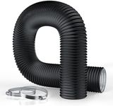 4'' Duct 16FT with 2 Duct Clamps, Heavy-Duty Three Layer Protection for HVAC Ventilation