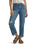 Lee Women's Mid Rise Boyfriend Jean, Standout Dx, 12