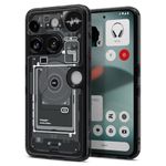 Spigen Ultra Hybrid | Nothing Phone (3) Case [Air Cushion Protection] [Semi Transparent] Nothing Phone 3 Back Cover | TPU+PC - Zero One Black