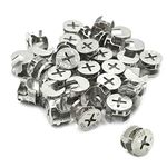 TOUHIA 15mm Zinc Alloy Furniture Connecting Cam Lock Nut(30Pcs)