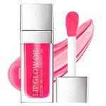 AOOWU Plumping Lip Oil Tinted, Moisturizing Long Lasting Nourishing Lip, Hydrating Gloss Tint for Women, Glitter Shine Liquid Lipstick, Lip Glaze Makeup Cosmetic