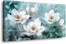 Abstract Roses Wall Art for Living Room Grey Green Painting Watercolor Paintings Flowers floribunda Framed Canvas Prints Decor Home Bedroom Decor Office