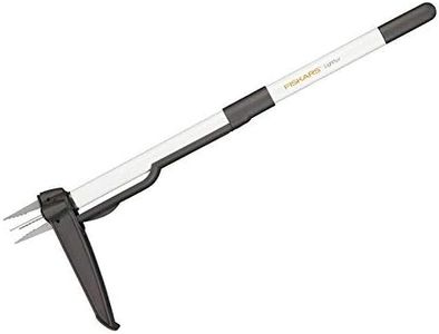 Fiskars Light Weed Puller – 90cm Stainless Steel, Black/White Handle