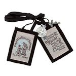 VILLAGE GIFT IMPORTERS Genuine Homemade Scapulars Wool | 6 Styles Durable and Beautiful Quality | Christian Jewelry (Traditional Brown (Brown Cords))