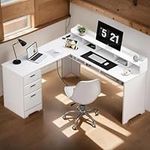 4 EVER WINNER L Shaped Desk with Dr