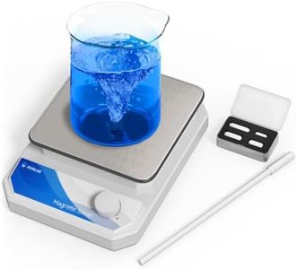 AYINLAB Magnetic Stirrer Set(4 Stir Bars & a Retriever), Strong Magnetic Stir Plate 3000rpm with Speed Control for Liquid Mixing, Magnetic Mixer for Chemistry, Lab, Yeast Starter, Drinks & DIYs