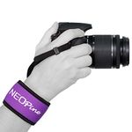 MegaGear Neoprene Wrist Hand Joint Strap Curved for Camera SLR DSLR Purple