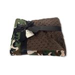 MEG Original Camouflage Baby Crib Blanket (Camo & Brown)