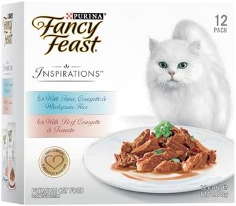 FANCY FEAST Inspirations Adult Wet Cat Food Tuna and Beef Variety Pack 24x70g