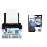 Epson WorkForce WF-110W Portable A4 Inkjet Printer + Ink Cartridge