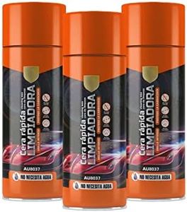 Cera Líquida Rápida para Coche 400 ml - Abrillantador Spray para Aumentar Brillo de Autos (Paquete de 3)