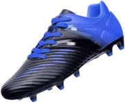 Vizari Liga FG Soccer Shoes for Kids, Firm Ground Outdoor Soccer Shoes for Kids (8.5 M US Toddler, Black/Blue)