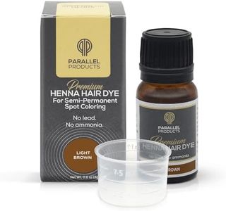 Parallel Products Spot Color Henna Kit - Henna Hair Dye - 3 grams - Tint for Professional Spot Coloring - With Mixing Dish - Covers Grey Hair - Root Touch Up (Light Brown)
