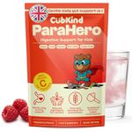 CubKind™ Parasite Cleanse Support for Children & Adults, Kids Detox Support & Natural Gut Cleanse Powder, 30 Servings, with Digestive Comfort - Sleep & Energy in Mind, Raspberry Flavour