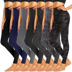 iceROSE 7 Pack Leggings for Women, 